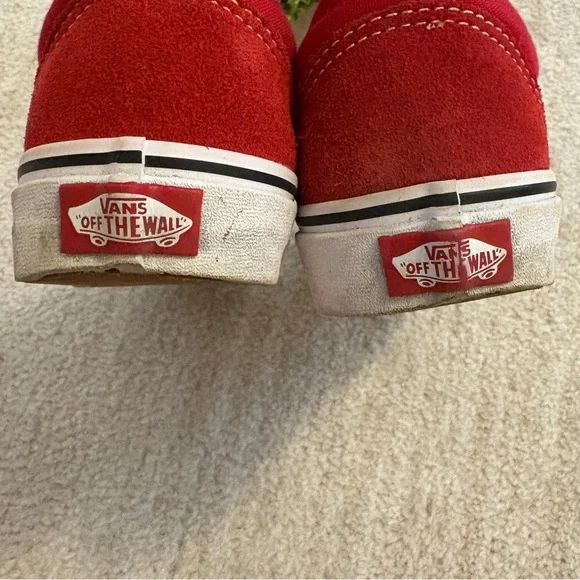 VANS Red and White Sneakers - Picture 8 of 11
